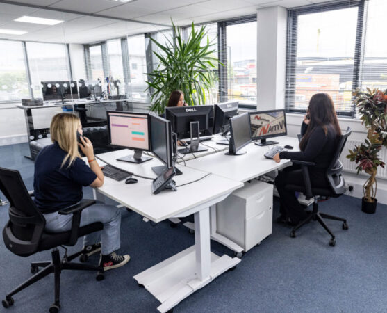 AmWorld courier service team